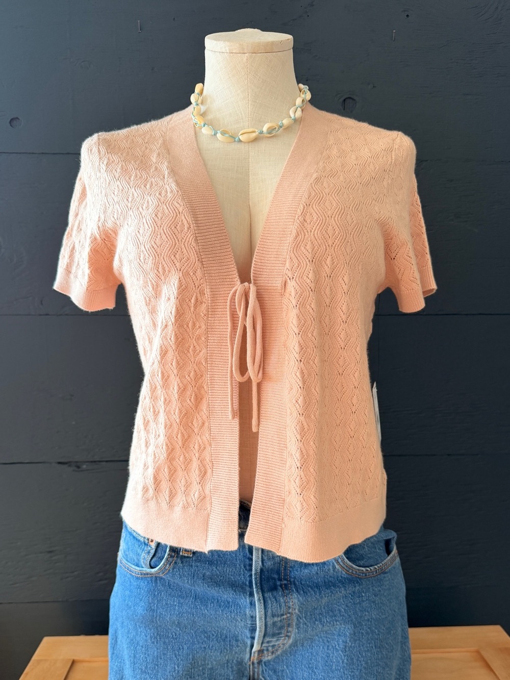 NWT Volcom Women's Cruz Cruise Sweater Cardigan in dusty rose size 4/6